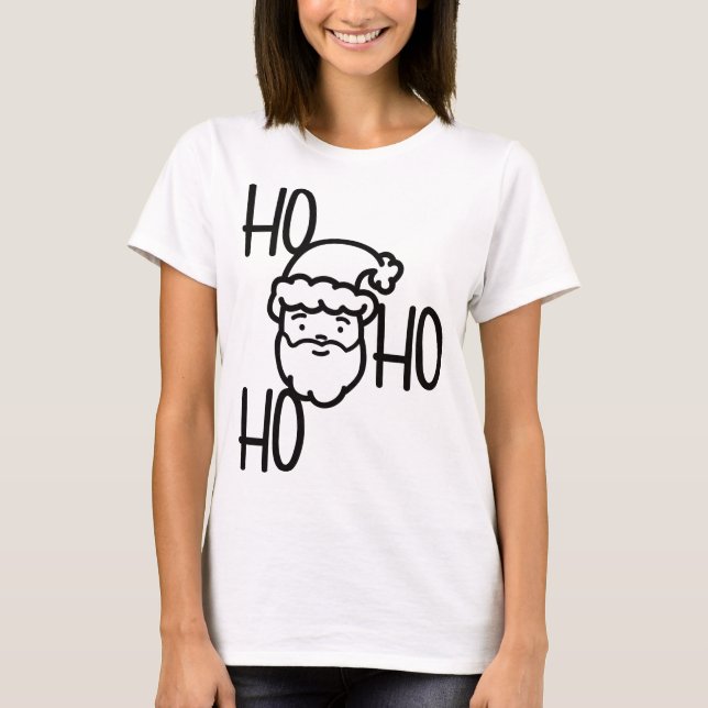 jultomten Ho Ho Ho T Shirt (Framsida)