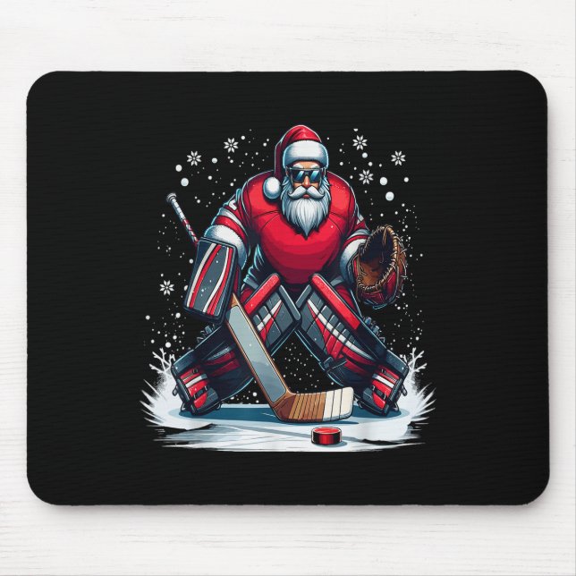 Jultomten Hockey Goalie Ugly jul Sweat Musmatta (Framsidan)