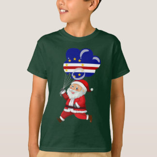 Jultomten Holding Kap Verde Flagga T Shirt