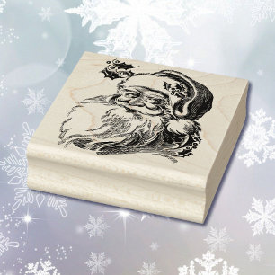 Jultomten Holly-julafton Stämpel