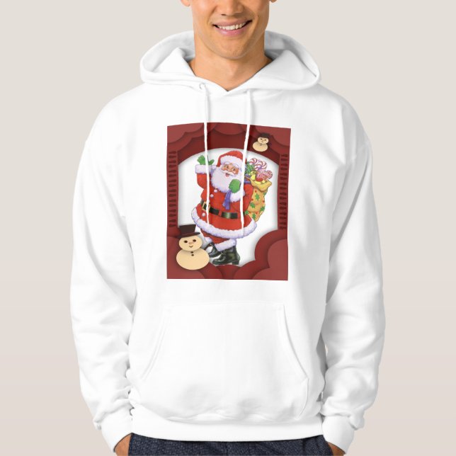 Jultomten Hoodie (Framsida)