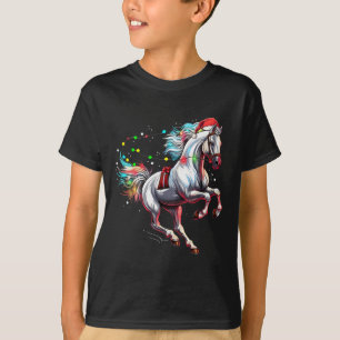 Jultomten Horse Jul Art Horse Riding Dress T Shirt