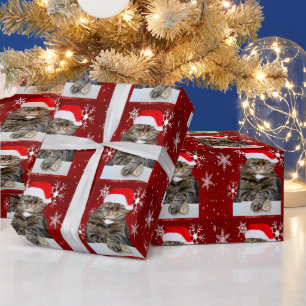Jultomten Humbug Photo Red Snowflake Presentpapper