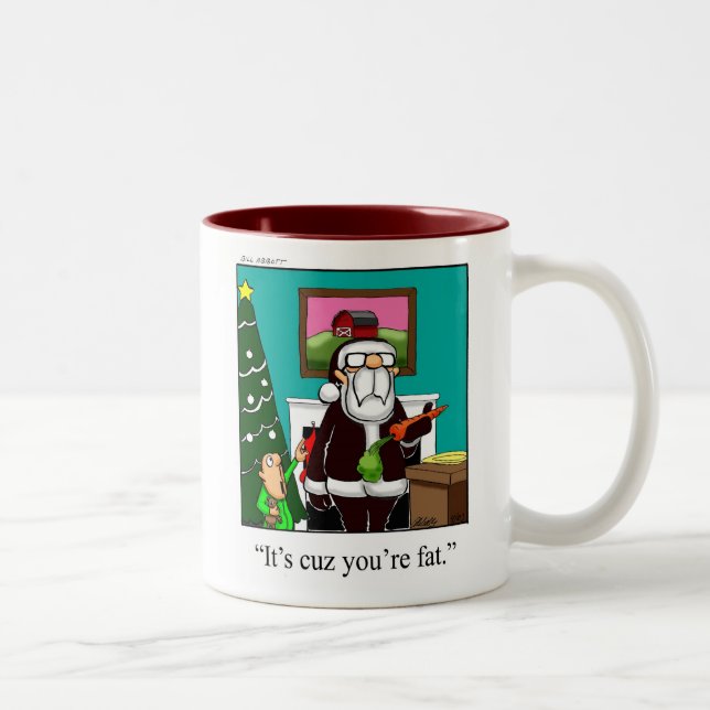 Jultomten Humor-kaffe Mugg (Höger)
