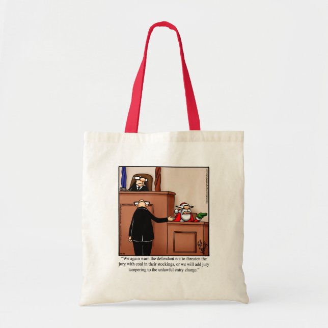 jultomten Humor Tote Bag Gift Tygkasse (Framsidan)