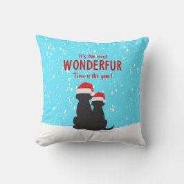 Jultomten Hundar Dekorativ kudde