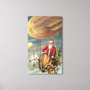 Jultomten i Airship 3 Canvastryck