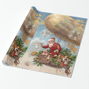 Jultomten i Airship Presentpapper