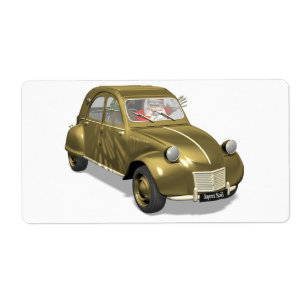 jultomten i Citron 2 CV Fraktsedel