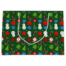 Jultomten i Cute Grönt och Snögubbe Mönster