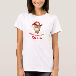 JULTOMTEN i en COWBOY HAT god jul. T Shirt