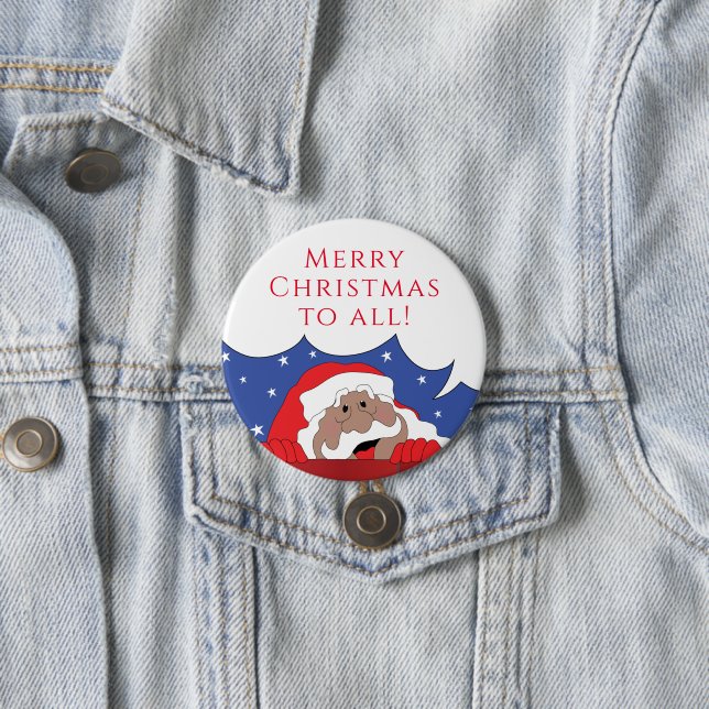 Jultomten i Färg Says Knapp (In Situ)