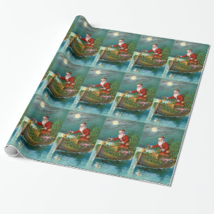 Jultomten i fartyg presentpapper