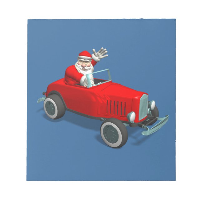 JULTOMTEN i HOT ROD Anteckningsblock (Framsida)