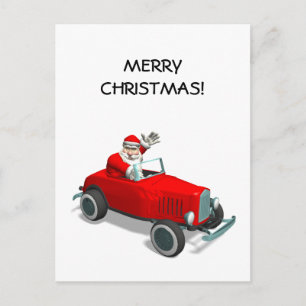 JULTOMTEN i HOT ROD Helg Vykort