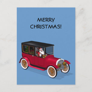 JULTOMTEN i HOT ROD Helg Vykort