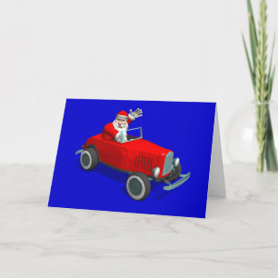 JULTOMTEN i HOT ROD Helgkort