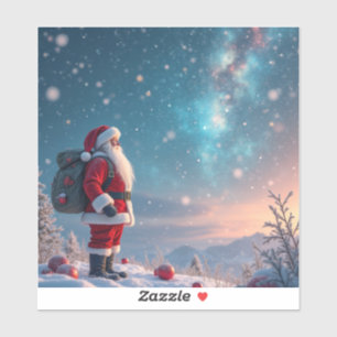 Jultomten i Nordpolen Klistermärken