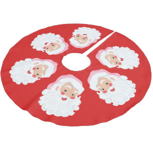 Jultomten i Rosa Hat Vintage jul Julgransmatta Borstad Polyester