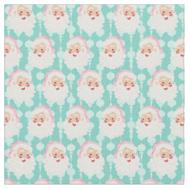 Jultomten i Rosa Hat Vintage jul Tyg