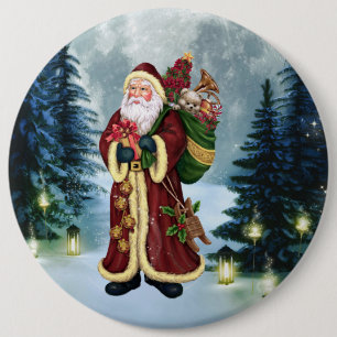 Jultomten i skogen knapp