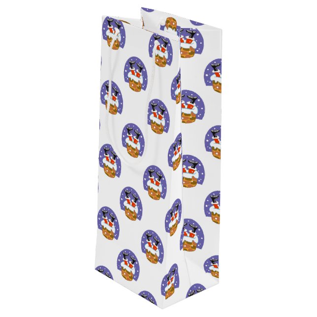 Jultomten i Skorsten, Snö, jul, nyår (Baksidan Vinklad)