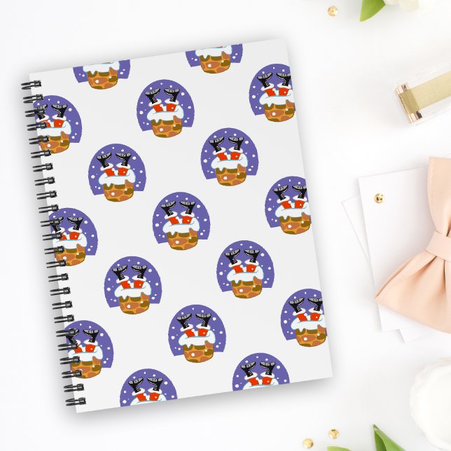 Jultomten i Skorsten, Snö, jul, nyår Anteckningsbok (Skapare uppladdad)