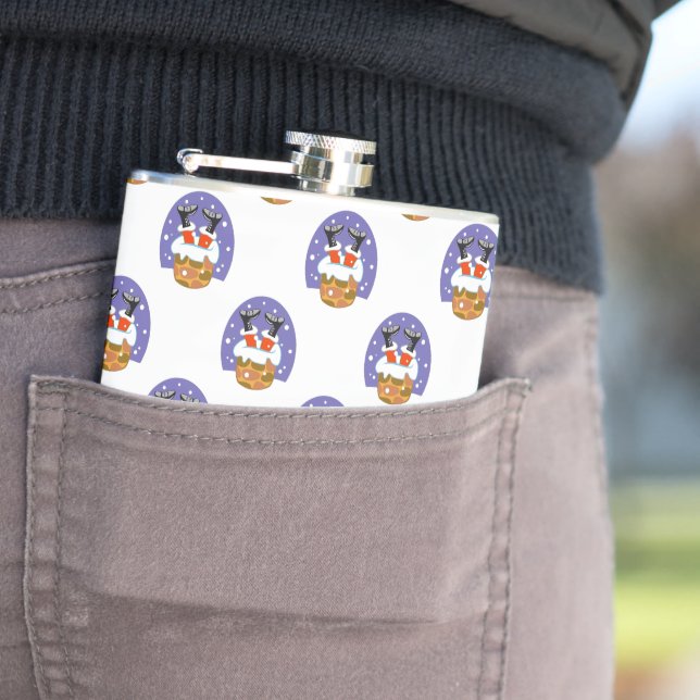 Jultomten i Skorsten, Snö, jul, nyår Fickplunta (In Situ)