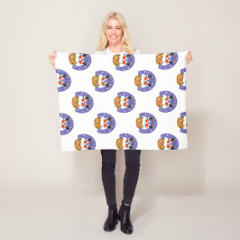 Jultomten i Skorsten, Snö, jul, nyår Fleecefilt