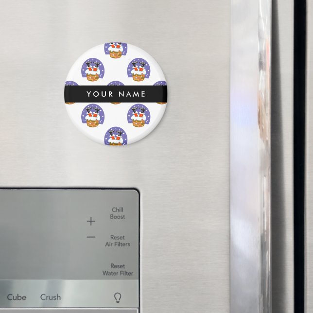 Jultomten i Skorsten, Snö, jul, nyår Magnet (In Situ (Fridge))