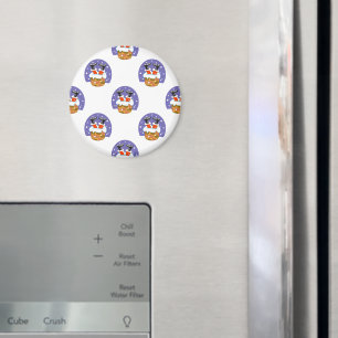 Jultomten i Skorsten, Snö, jul, nyår Magnet