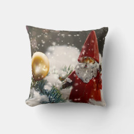 Jultomten i Snö Kudde