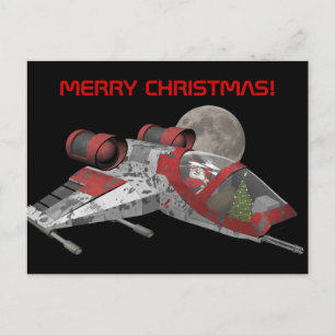 Jultomten i Spaceship Helg Vykort