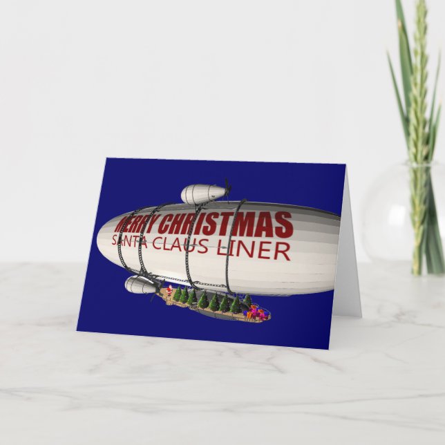 Jultomten i Zeppelin Helgkort (Framsida)