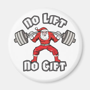 Jultomten - ingen Hiss, ingen gåva Magnet