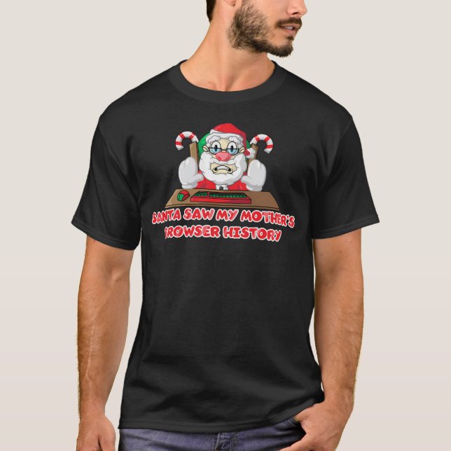 Jultomten Internet Browser-historik - Mor T Shirt (Framsida)