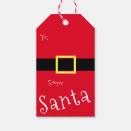 Jultomten jackar röda Märkre Presentetikett