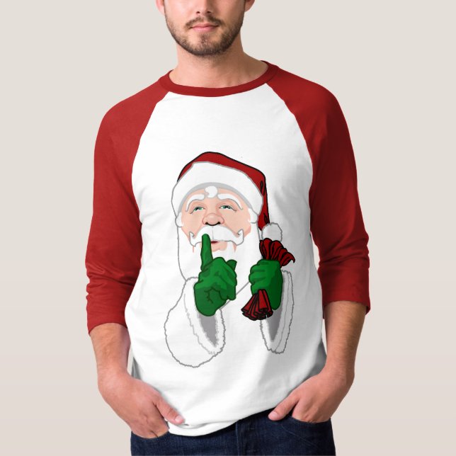 Jultomten Jersey Shirt Festive Santa Shirt Tee Shirt (Framsida)