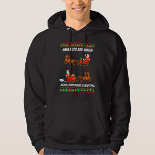 Jultomten Joke Glöm julmask Hoodie