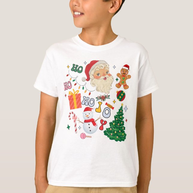 Jultomten jolly Ho Ho Ho Top T Shirt (Framsida)
