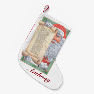 Jultomten-jul (anpassningsbar) liten julstrumpa