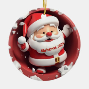 Jultomten jul Ceramic Ornament