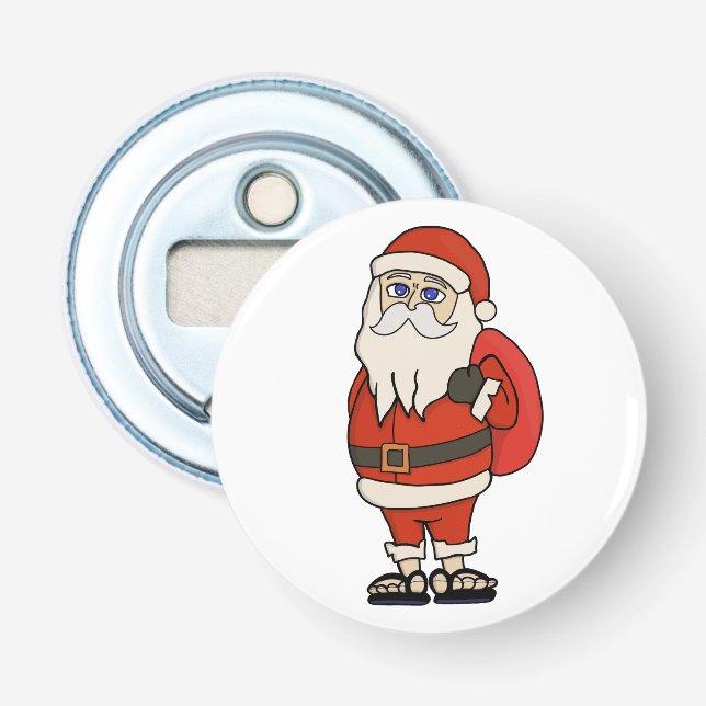 Jultomten jul Flinflip flops Flasköppnare (Framsidan)