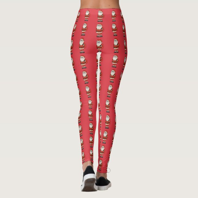 Jultomten jul Flinflip flops Leggings (Baksida)