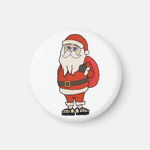 Jultomten jul Flinflip flops Magnet