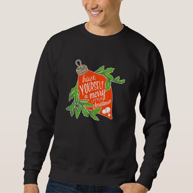Jultomten jul Geek Funny Kärlek Gift Idea Lång Ärmad Tröja (Framsida)