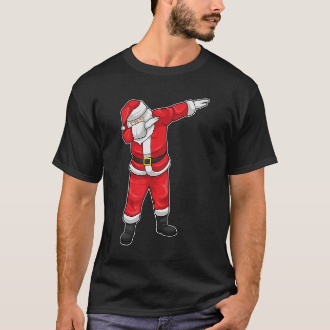 Jultomten jul Hip hop Dance Dab T Shirt (Framsida)