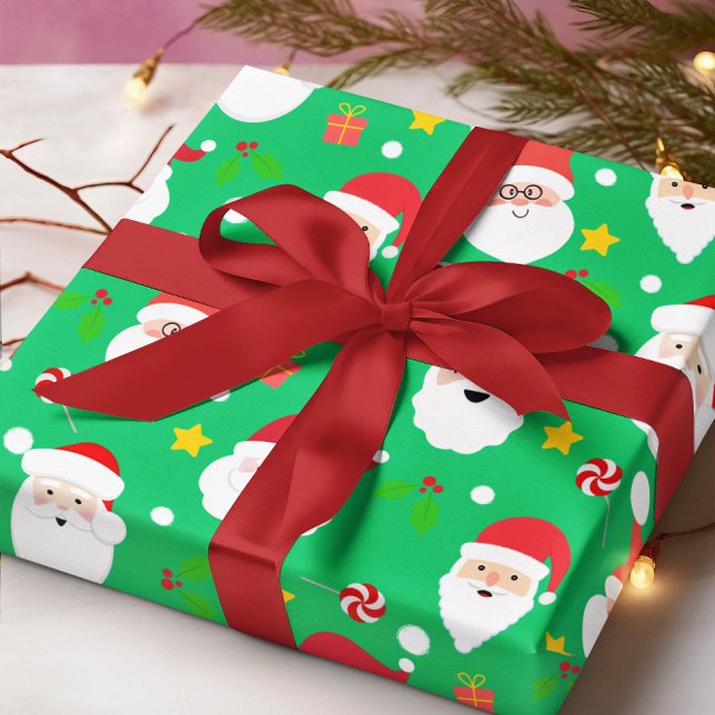 Jultomten-jul i sluttande Roligt Presentpapper (Skapare uppladdad)