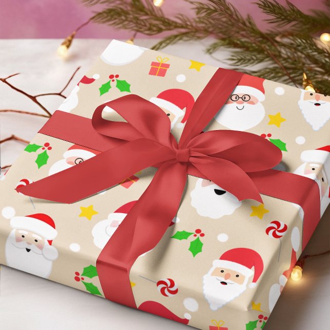 Jultomten-jul i sluttande Roligt Presentpapper (Skapare uppladdad)