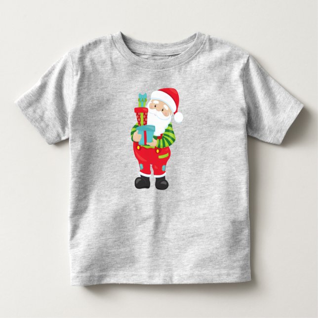 Jultomten, jul, Julafton, gåvor, Presenter T Shirt (Framsida)